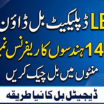 LESCO Duplicate Bill Download